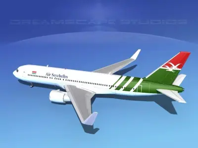 Boeing 767-300 Air Seychelles 3D model