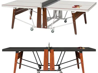 RS Barcelona folding outdoor ping pong table 3D model