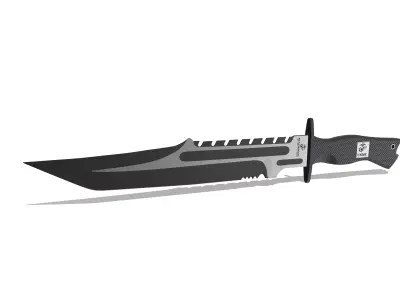 Knife Low-poly 3D model Low-poly 3D model