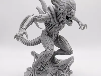 Spiderman Xenomorph Figure 3D print model