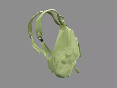 Backpack Camping Handle bag 15 Low-Poly 3D Model Low-poly 3D model