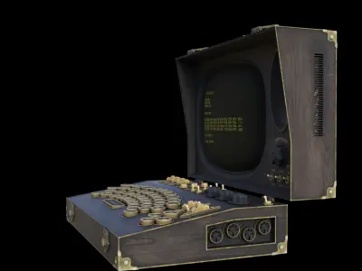 laptop ficction Low-poly 3D model