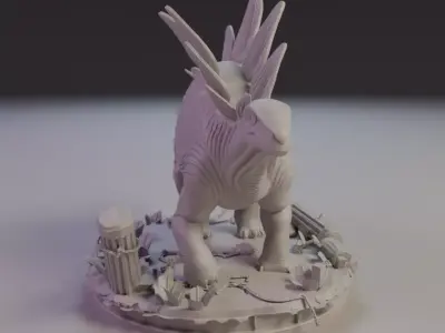 Stegosaurus 3D print model
