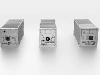 Refrigerated Container - Reefer 3D model