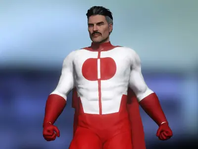 Omni-Man Low-poly 3D model