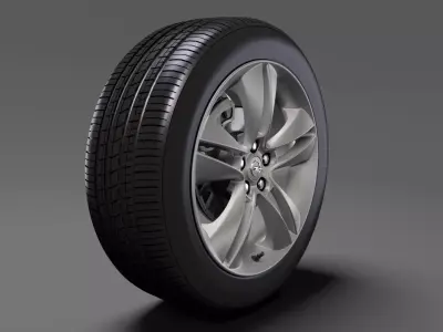 Opel Combo Tour wheel 2017 3D model