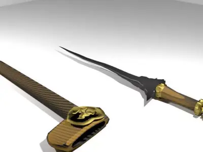 Keris Bali 3D model