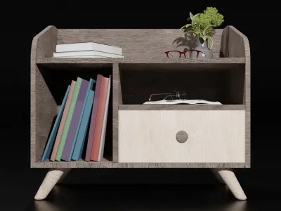 Modern Drawer Free 3D model buy