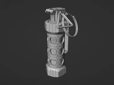 Game-Ready Flashbang Grenade Low-poly 3D model