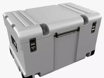 Sci-fi Box Low-poly 3D model 7