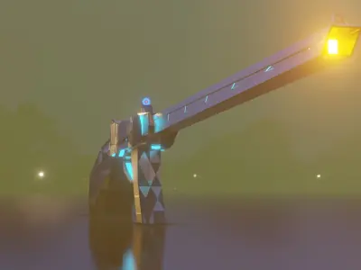 Tech Rifle Free 3D model