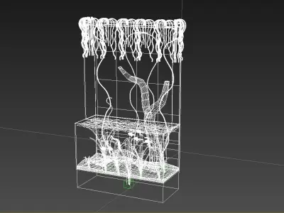 aquarium and glofish Low-poly 3D model