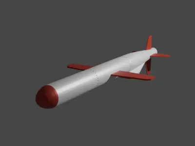 BGM-109 Tomahawk cruise missile 3D model