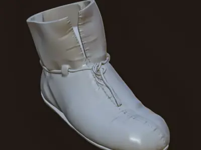 Authentic Medieval Ankle Boot 3D print model