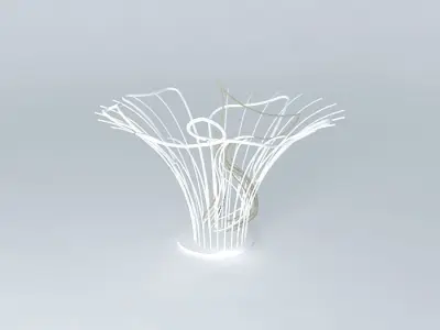 Fish Splash Sculpture Free 3D model