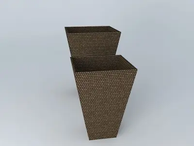 Glass vase Free 3D model 4