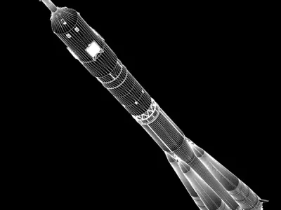 Soyuz FG Rocket 3D model