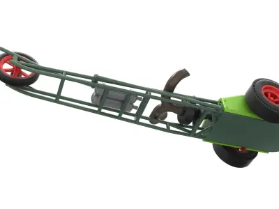 3 wheeled dragster with Turbonique Rocket Turbine Scale 1 to 25 3D print model