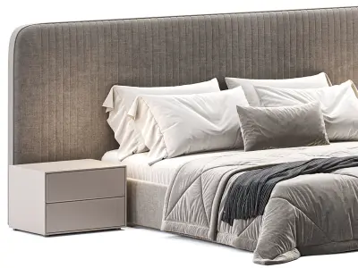 Laskasas Bed By Mobilicasa Low-poly 3D model