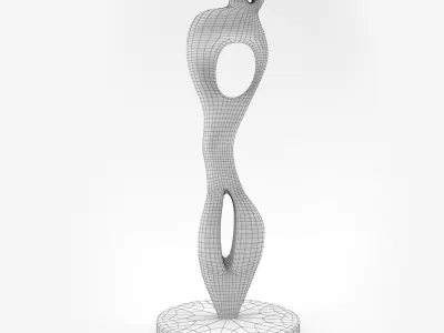 Henry Moore Inspired Sculpture 3D model
