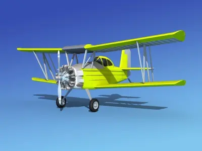 Grumman G-164 AgCat V08 Cropduster 3D model