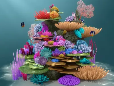 Coral Reef 3D model