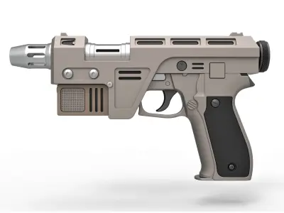 Blaster Pistol Glie-44 from the movie Star Wars The Last Jedi 3D model