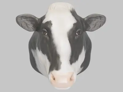 PBR Free Cow Head Free 3D model