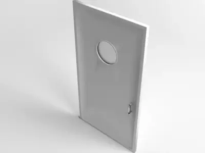 Door 9 with hole in middle 3D model