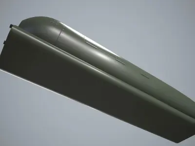  FN Herstal RMP Machine Gun Pod Low-poly 3D model