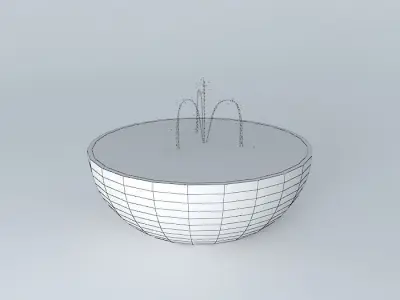 Basin with fountain Free 3D model