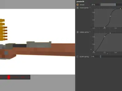 Gewehr 98 Minecraft gun Free low-poly 3D model