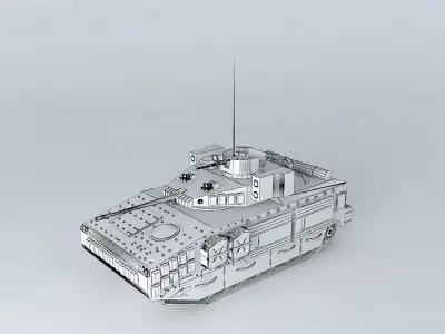 Armored EDIL FTR-23 Free 3D model