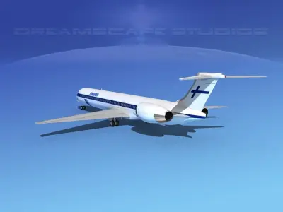 McDonnell Douglas MD-90 Finnair 3D model