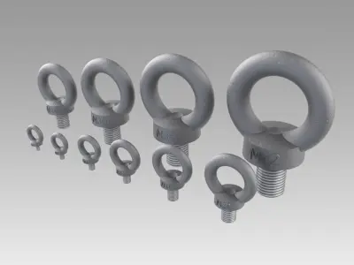 eyebolt set 3D model