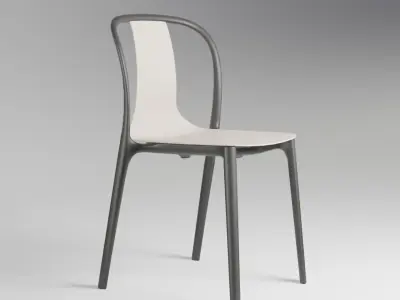 Vitra Belleville Chair by Ronan and Erwan Bouroullec Low-poly 3D model
