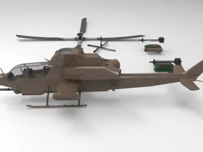 Bell AH 1Z 3D printed 3D model