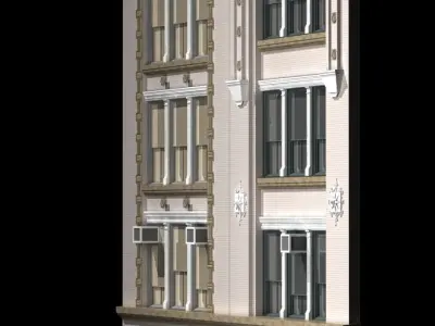 NYC Historical Buildings Facades 3D model