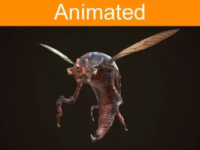 Creature Insect Low-poly 3D model
