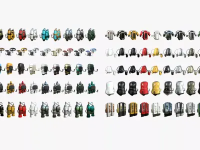 100 Jetpacks Super Collection - SciFi Character Design 