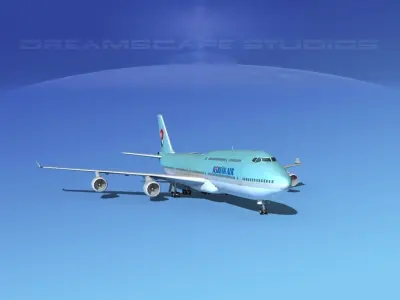 Boeing 747-8I Korean Air 3D model
