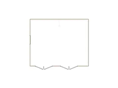 Simple Exterior Sketch by Interior - 251-500 SF - Xactimate 3D model