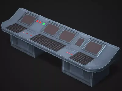 Control Panel - Low Poly Game Ready Low-poly 3D model