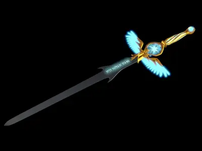 Angel  Sword Version 2 Low-poly 3D model