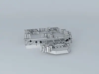 Gate Of Cheng Ching Lake, Kaohsiung, Taiwan Free 3D model