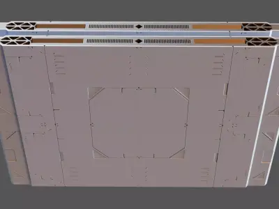 Sci-Fi Modular Panel Kitbash Set 3D model
