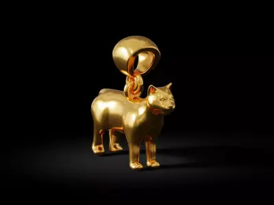 cat pendant free Free 3D print model