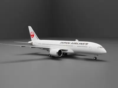 Boeing 787-8 Japan Airlines  3D model