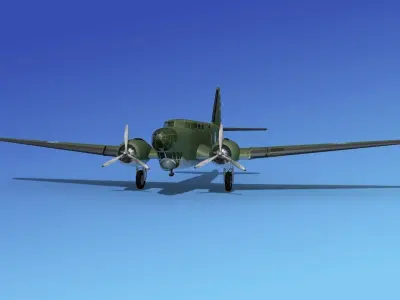 Douglas B-18A Bolo V13 3D model