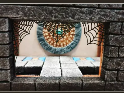 Spider web set 3D model